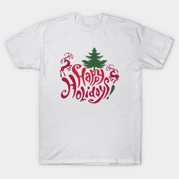 Happy Holidays! T-Shirt by Yulla